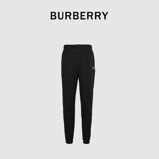 Burberry Bbr War Horse Cross Stitch Set Casual Pants High-grade cotton terry fab