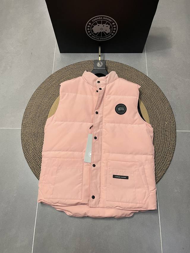 Top version pink Canada Goose Freestylecrew vest Customized original consistent