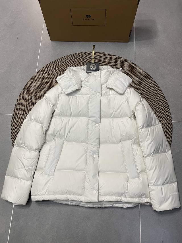 White Lululemon five-grid waisted down jacket New Lw4Btos women's model #Lululem