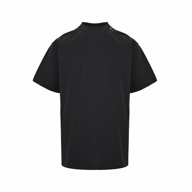 Balenciaga 25Ss red tape print short sleeves Blcg new Security Tape Logo beige,