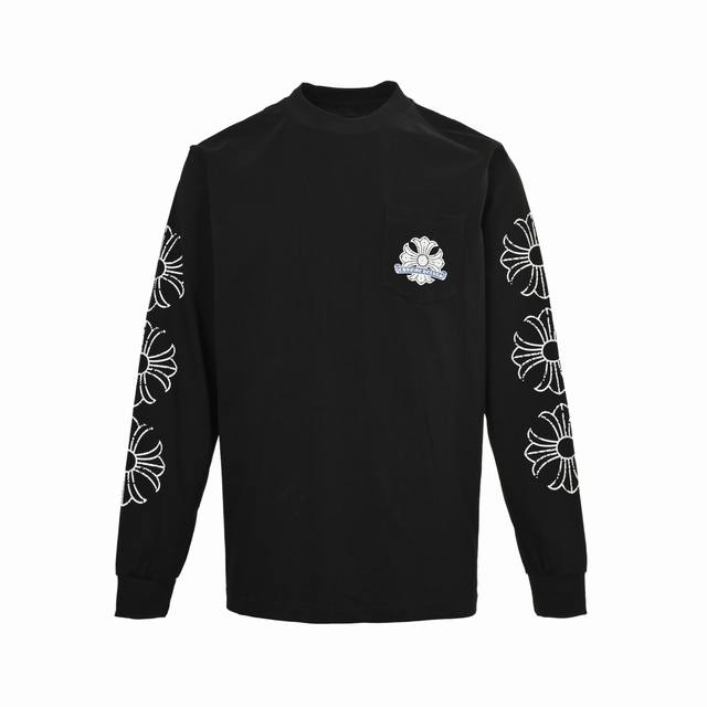 Chrome Hearts 25Fw damaged horseshoe print long-sleeved T-shirt The best choice