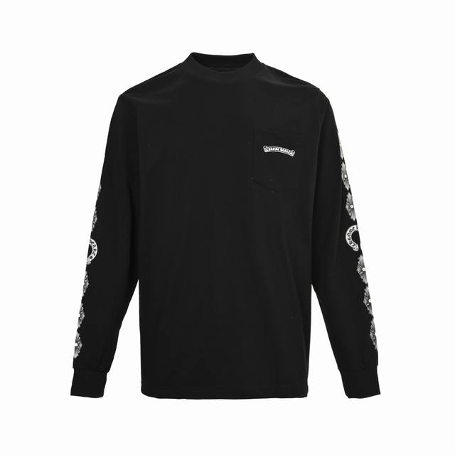 Chrome Hearts 25Fw back cross print long sleeve T-shirt The best choice for fall