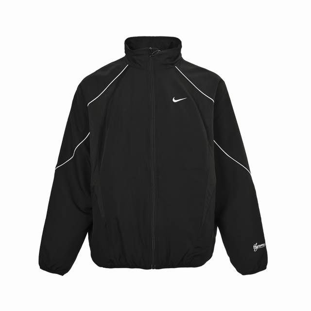 Supreme & Nike 25Ss joint Swoosh pattern stand-up collar jacket All three colors