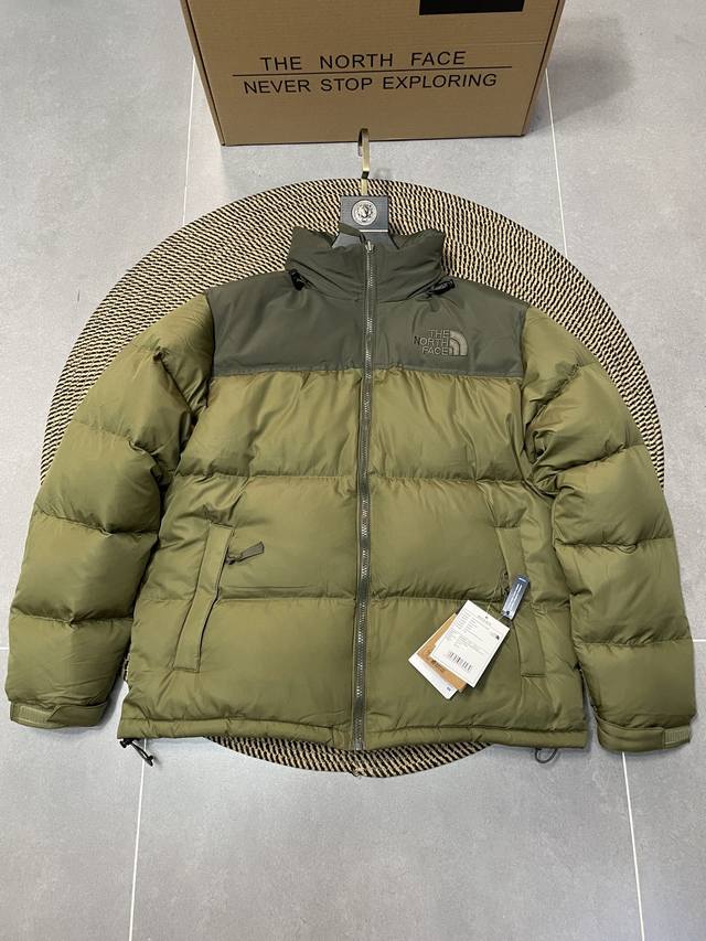 Wheat Splice Green The North Face 1996 Nuptse 1996 Classic American Down Jacket,