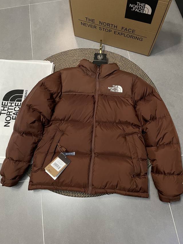 Brown The North Face 1996 Nuptse 1996 Classic American Down Jacket, Premium Ori