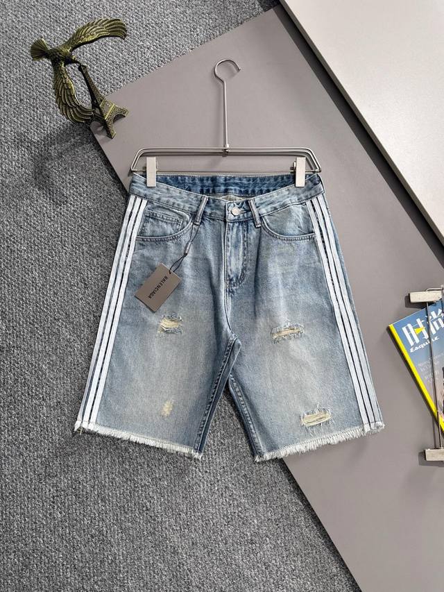 Paris 2025 summer new jeans and denim shorts, made of imported Japanese Denim p