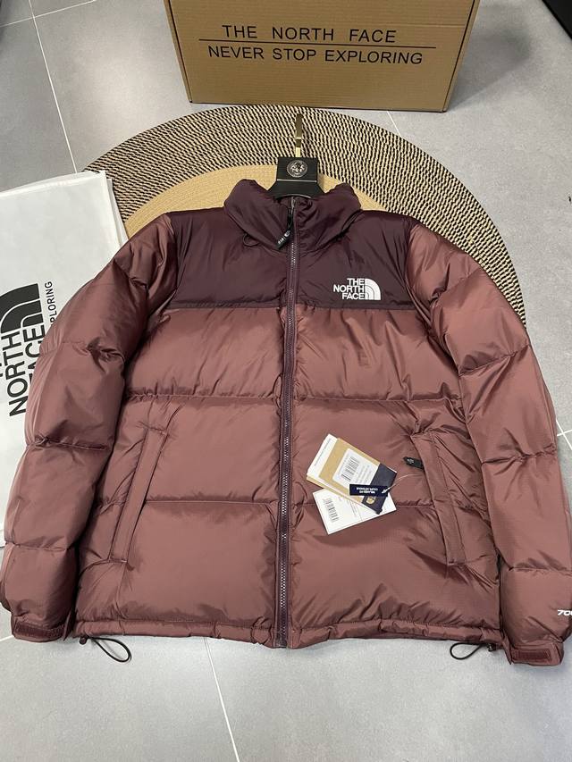 Burgundy The North Face 1996 Nuptse 1996 Classic American Down Jacket, Premium