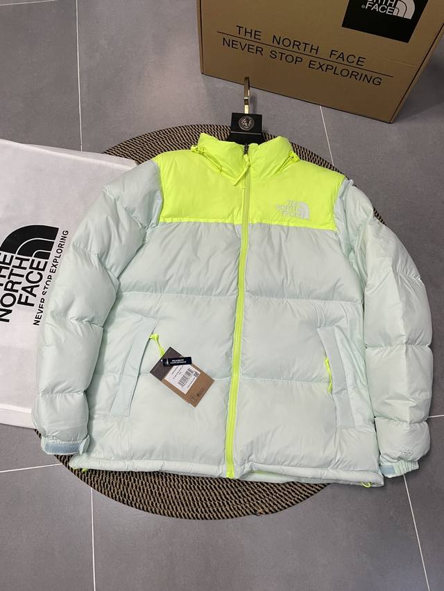 Fluorescent Green The North Face 1996 Nuptse 1996 Classic American Down Jacket,