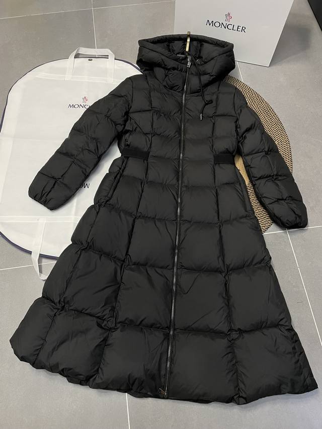 New winter long down jacket for women, filled with premium goose down. The tag