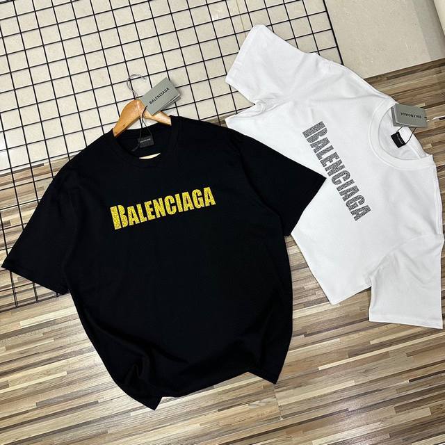 New arrival: Balenciaga summer new men's couple's unisex loose-fit short-sleeve