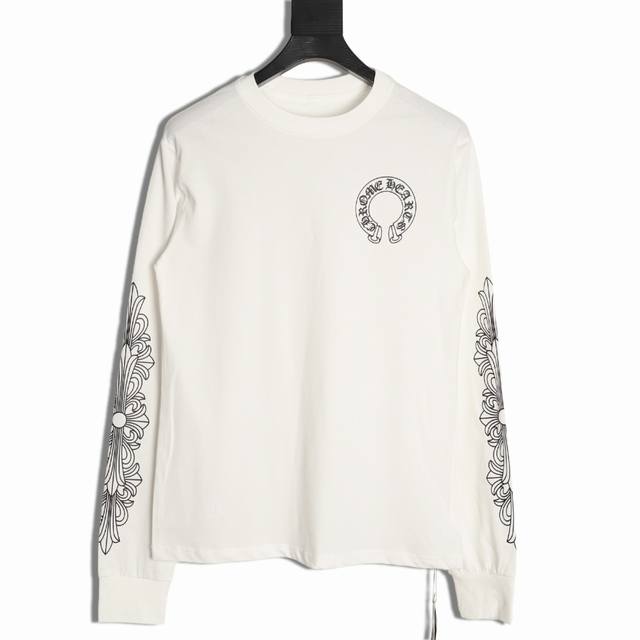 Chrome Hearts 25Fw Long Sleeve T-Shirt with Sanskrit Print on the Back Heavyweig