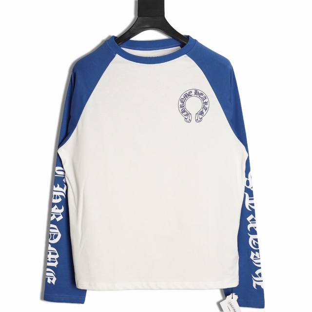 Chrome Hearts 25Fw Black Label Splicing Print Long Sleeve T-ShirtHeavyweight, hi