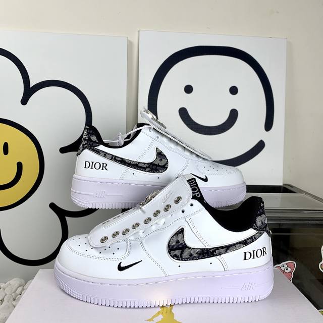 Nk Air Force 1 Low Af1 Air Force One Air Force Black and White Dior Hip Hoodie H