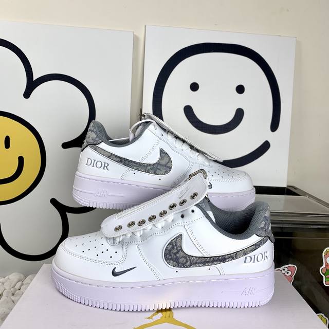 Nk Air Force 1 Low Af1 Air Force One Air Force White Gray Dior Hip Hoodie High V