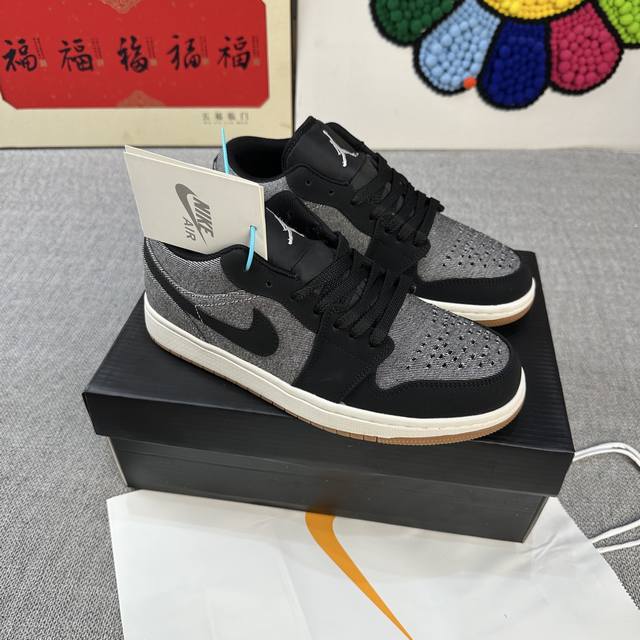 High version Aj Jordan Air Jordan 1 Low wear-resistant and non-slip rubber sole