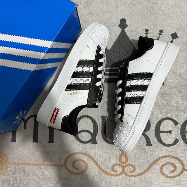 Adidas Adidas shell toe white black red 36-44 size men and women spot DDD