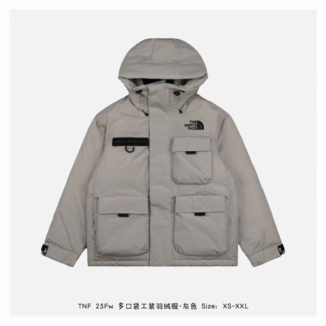 Gray The North Face Shin Min-ah's same workwear down jacket # Beige hanging phot