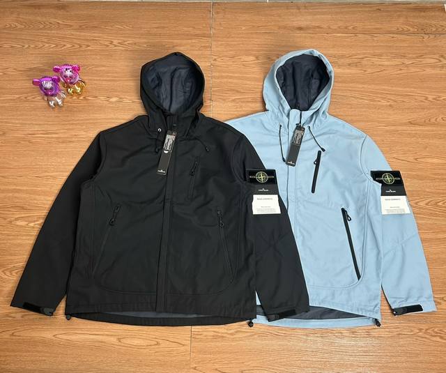 Supply control Stone Island soft shell functional zipper jacket selected quality