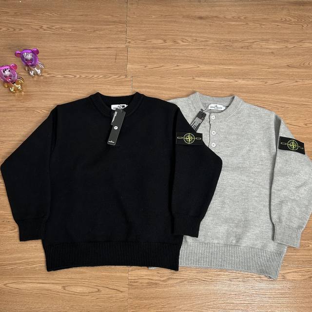Supply control Stone Island round neck button sweater sweatshirt real shot quali