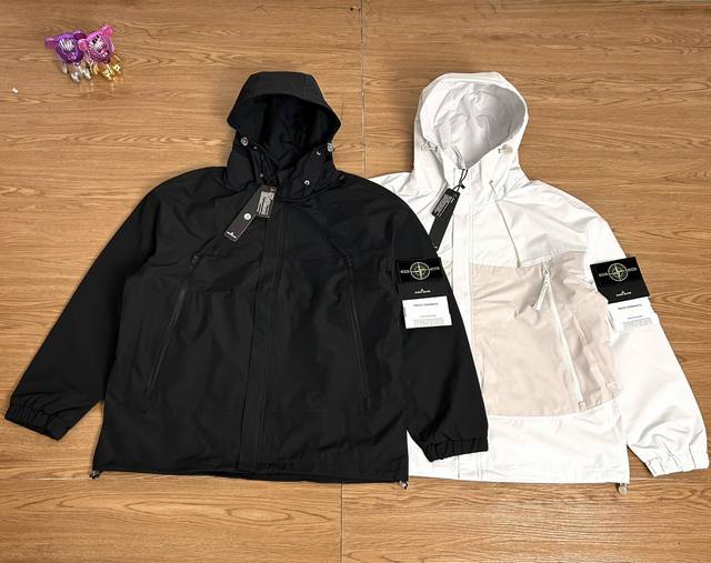 Supply control Stone Island splicing hidden zipper medal functional outdoor jack