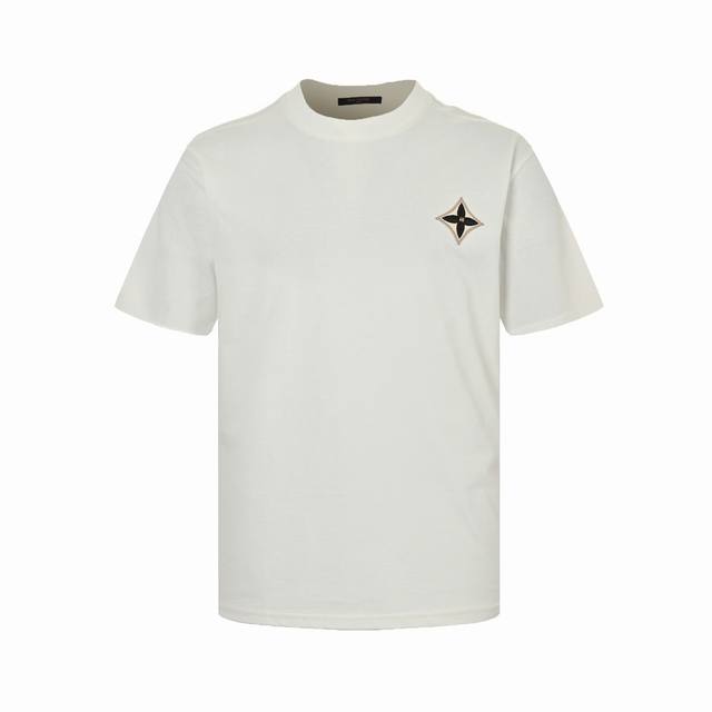 Louis Vuitton 24Ss monogram four-leaf clover embroidered short-sleeved DDD. High