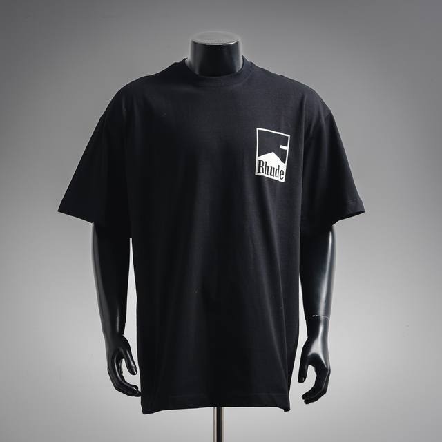 Rhude Marlboro 25Ss retro logo print slogan short-sleeved T-shirt Size: S-Xl DDD