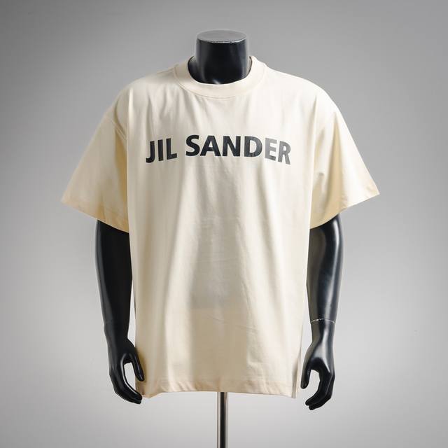 Jil Sander minimalist slogan print logo short-sleeved T-shirt Size: S-Xl DDD