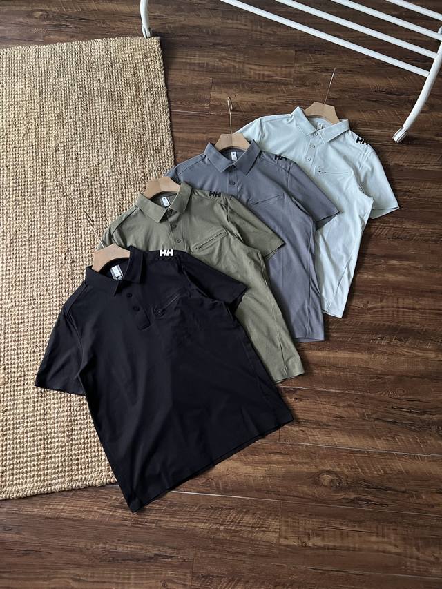 Hh Helly Hansen Quick-Drying Taped Polo Short Sleeve. In the scorching summer he