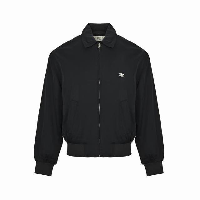 Celine 25Fw Arc de Triomphe logo embroidered lapel jacket DDD. Made from imitati