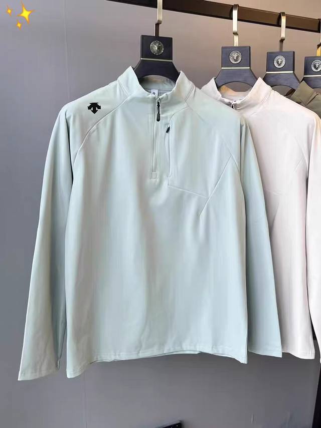 Descente's new autumn outdoor product, a premium, thickened, zippered, stand-up