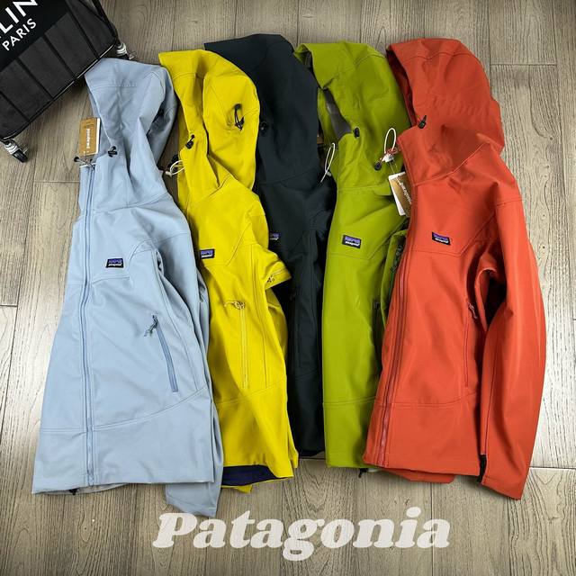 Patagonia's new outdoor hiking jacket with hooded label features all three label