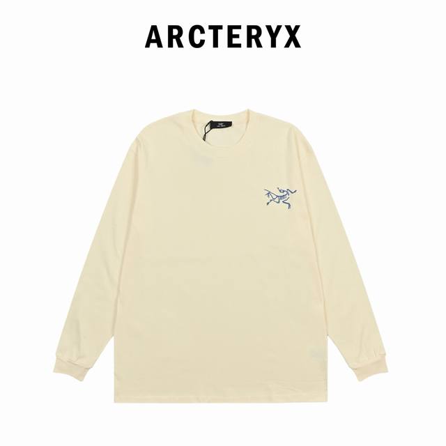 Arcteryx Arc'teryx sketch embroidered bird round neck long sleeve T-shirt pure c