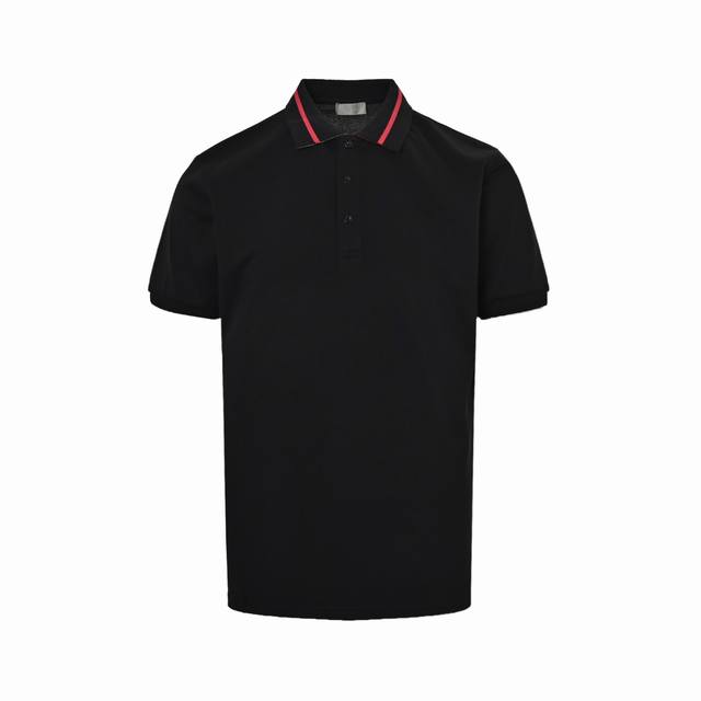 Dior 25Ss back-neck short-sleeved polo shirt with jacquard lettering. Made from