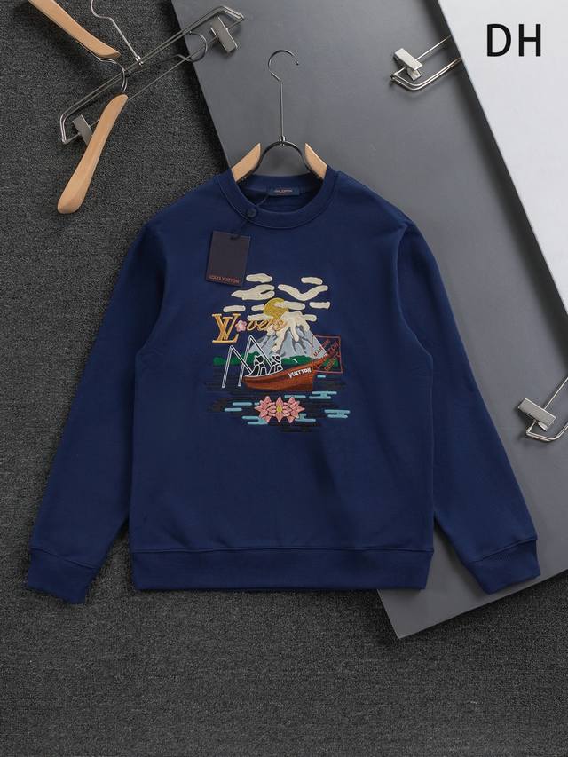 Louis Vuitton 1V Lv slightly wide fit S-Xl 25Ss Autumn/Winter sweatshirt Lv. New
