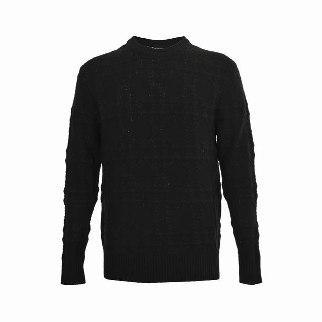 Dior 25Fw Cang-Check Cashmere Crewneck Knit Sweater Authentic product purchased