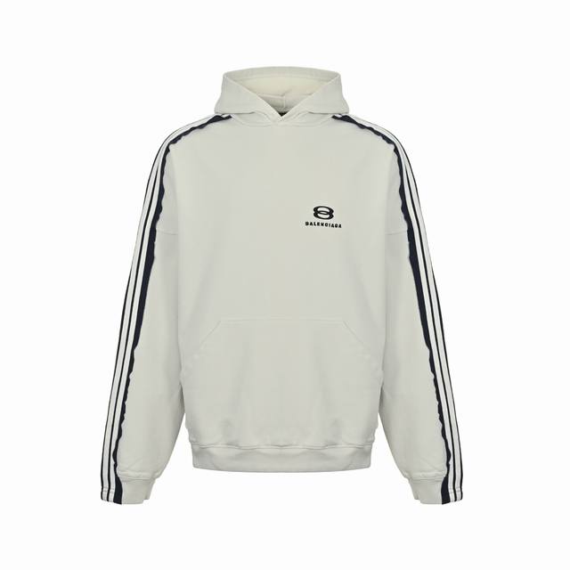 Balenciaga 25Fw patchwork webbing hooded sweatshirt Exclusive custom-woven G dou