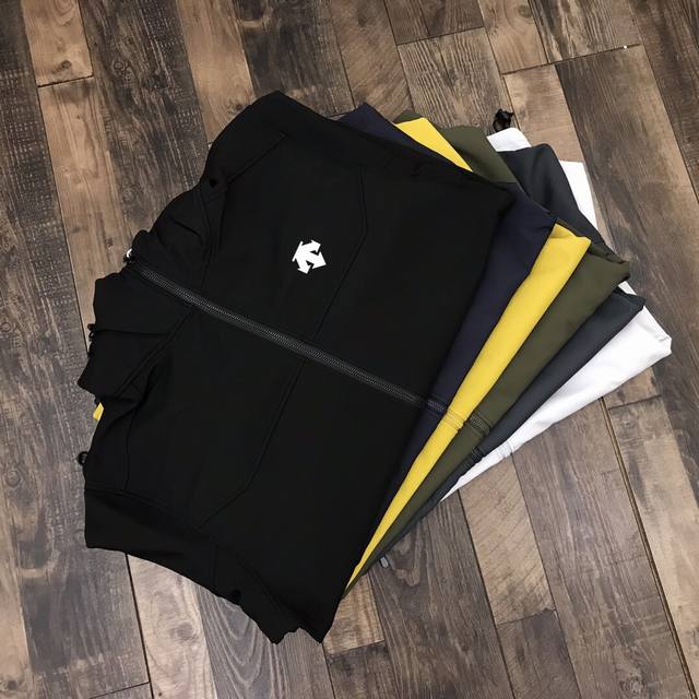 Descente's "Joy and Fury" outdoor jacket with softshell lining. Custom P fabric