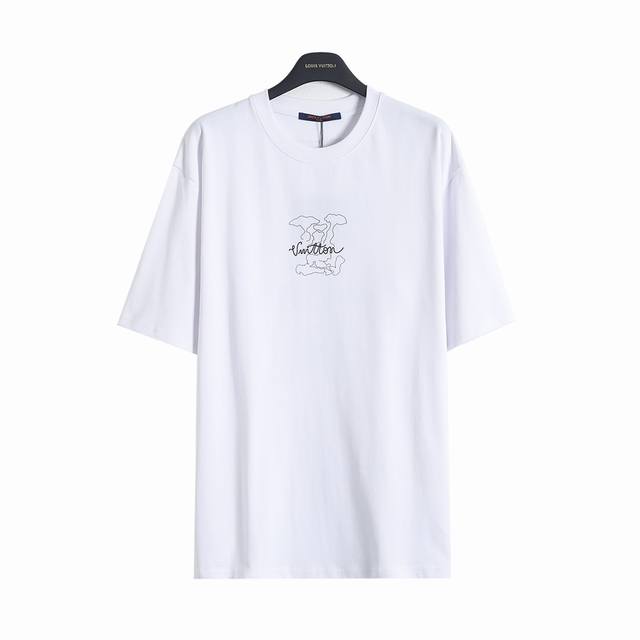 Louis Vuitton 1V 25Ss hollow auspicious cloud print short-sleeved T-shirt Lv031