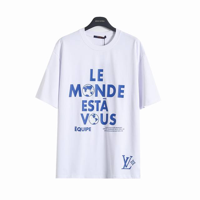 Louis Vuitton 1V 25Ss Employee Limited Edition French Print Short Sleeve T-shirt