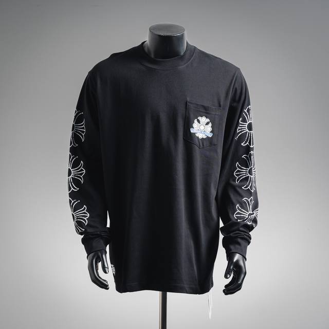 Come Hearts Ch 25Ss damaged horseshoe round neck long sleeve The autumn and wint