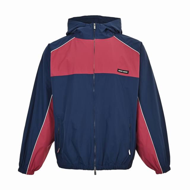 Miu Miu contrasting color-blocked windbreaker jacket. A must-have for everyday c