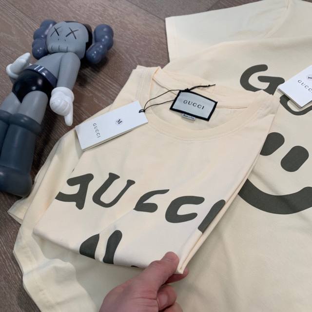 Smiling face, full of age-reducing digital printing, apricot pure cotton round n