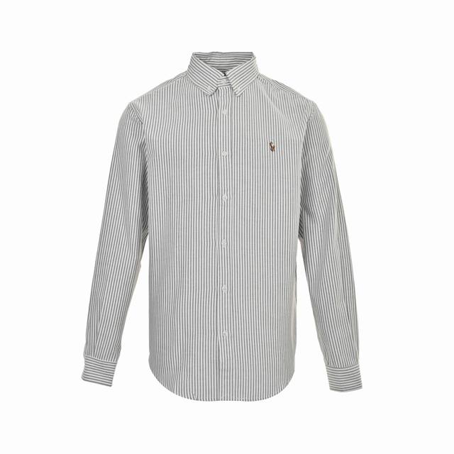 Ralph Lauren R42 Oxford Striped Logo Embroidered Shirt DDD. This unisex style bo