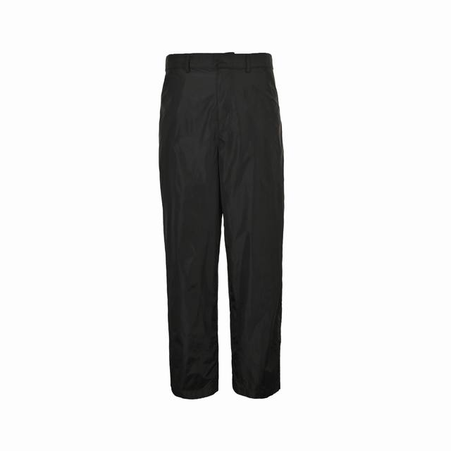 Prada 25Fw Recycled Nylon Trousers with Back Flap Pockets DDD. Made from the bra