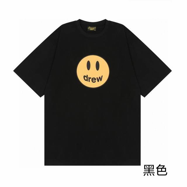 Drew Smiley Face Short-Sleeved T-Shirt Drew House's classic smiley face short-sl
