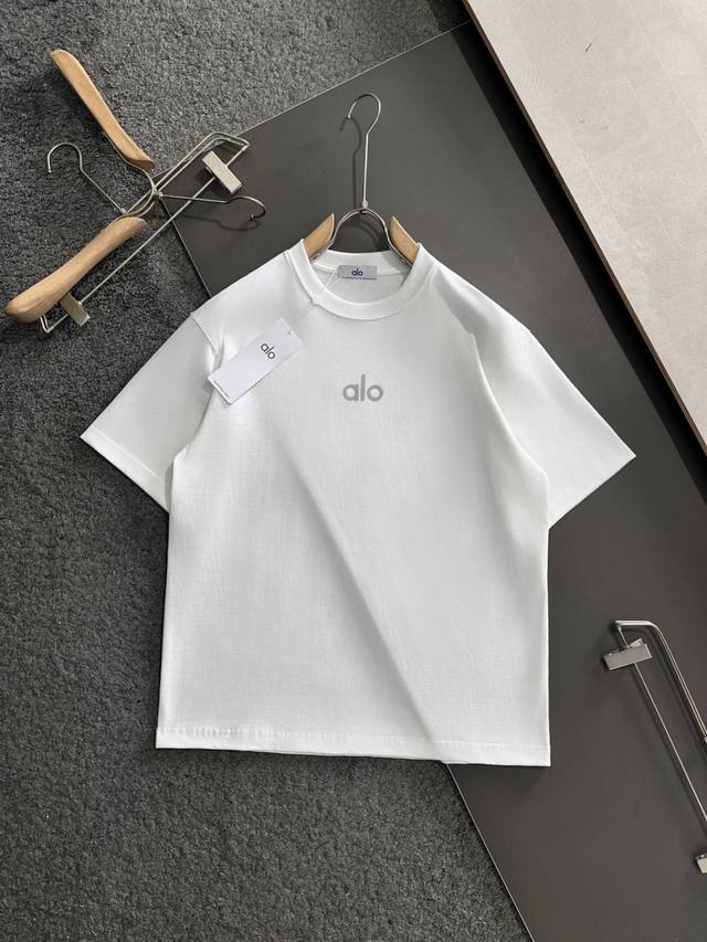 Alo's latest Spring/Summer 2025Ss round-neck, fashionable short-sleeved T-shirt,