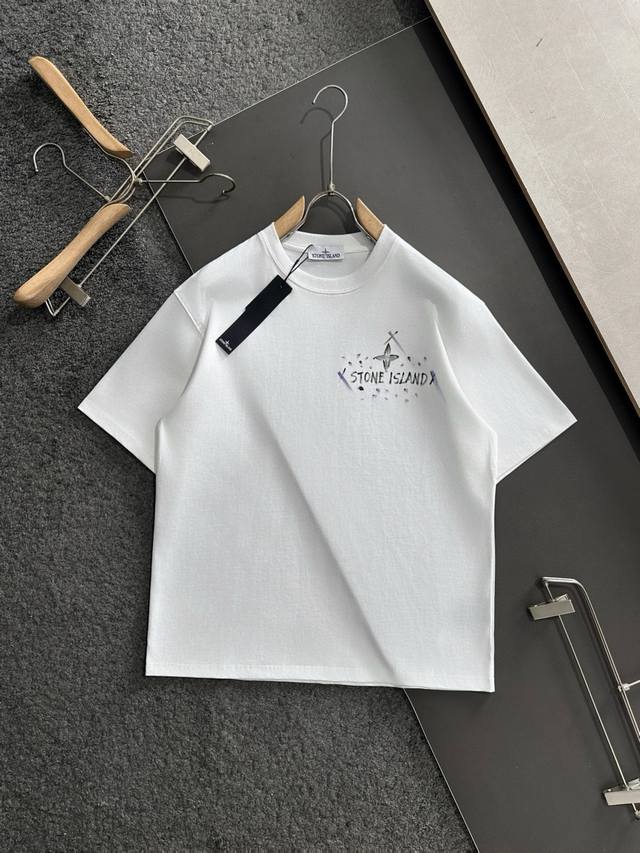 St 2025Ss Spring/Summer newest round-neck fashionable short-sleeved T-shirt, syn