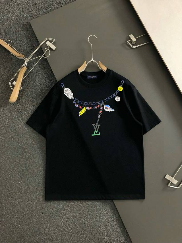 Lujia's 2025 Spring/Summer new release! High-end custom short-sleeved crew neck