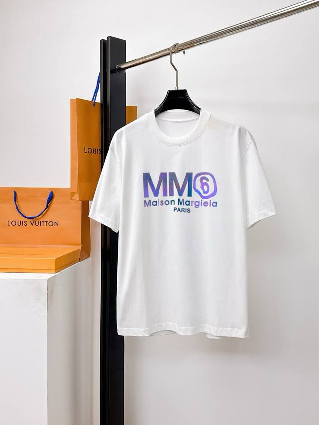 Mm6's 2025 Spring/Summer new release! High-end custom short-sleeved crew neck T-