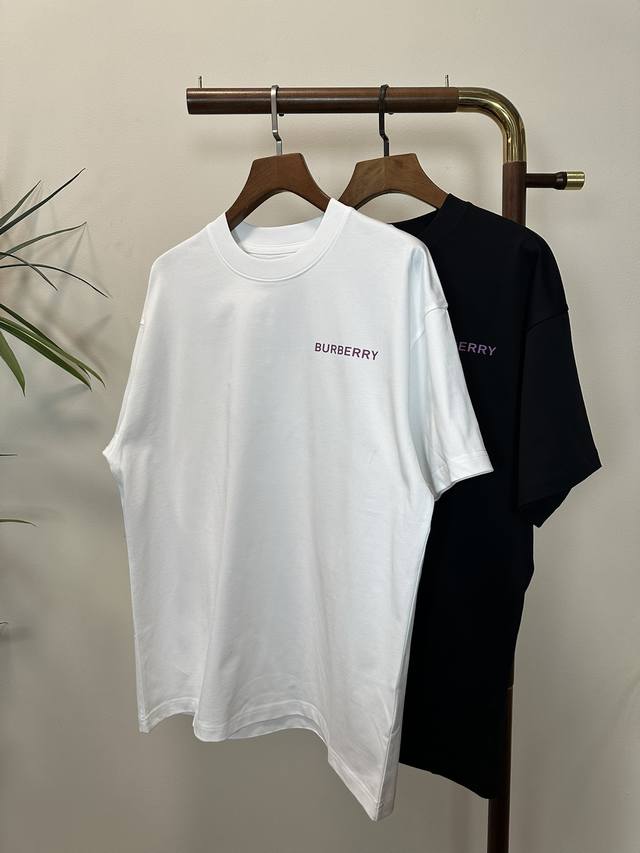 Burberry's new 2025 round-neck short-sleeved T-shirt is a high-end version! Cust